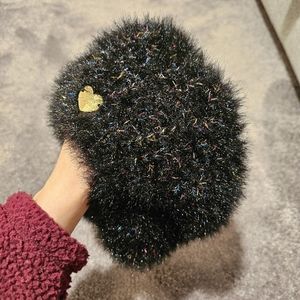 Betsey johnson metallic confetti beret